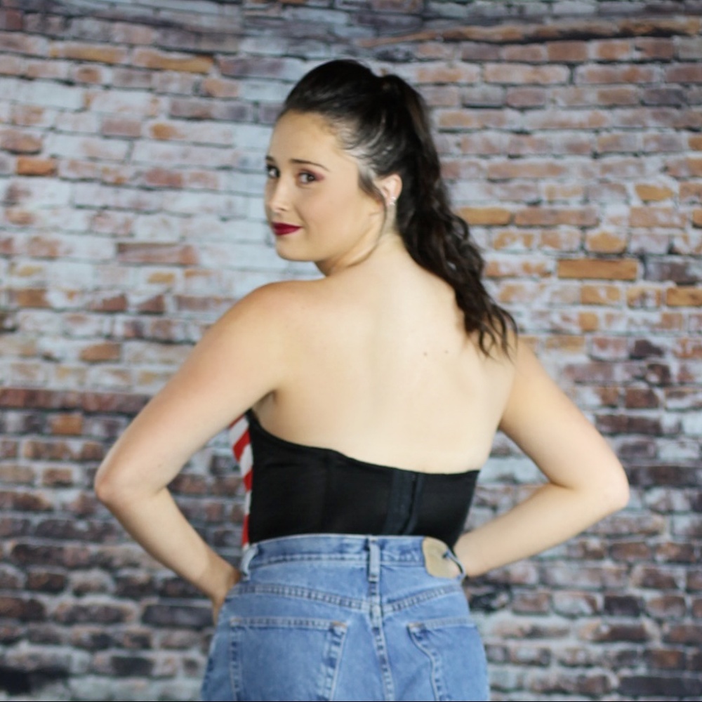 💜 American Flag Bustier - Picture 6 of 7